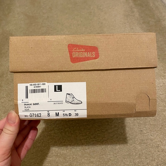 Clark Desert Boot Black - Picture 2 of 7